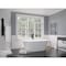 Anzzi Roccia 5.1 ft. Solid Surface Freestanding Bathtub in Matte White FT-AZ505 - alternate 7